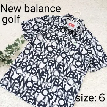 New Balance 골프 피케 셔츠 사이즈 6 모노그램