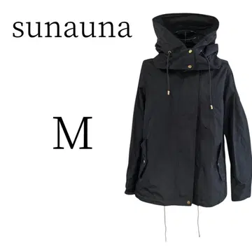 새상품급 sunauna 수나우나 네이비 긴팔 마운틴 후드티 M