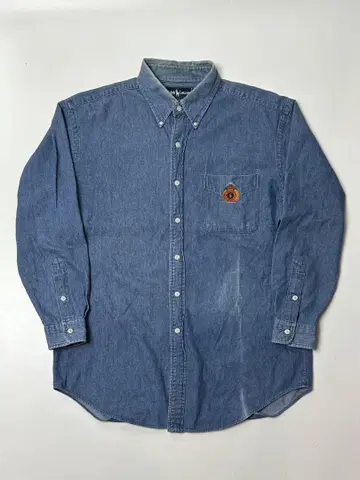 Ralph Lauren 데님 셔츠 버튼 다운 엠블럼 L 사이즈