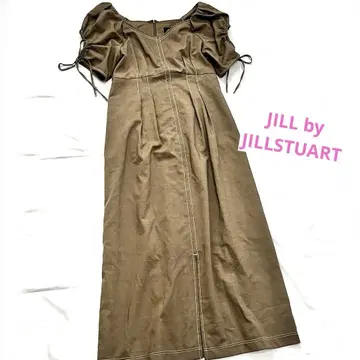 JILL STUART M 올리브 퍼프 슬리브 원피스