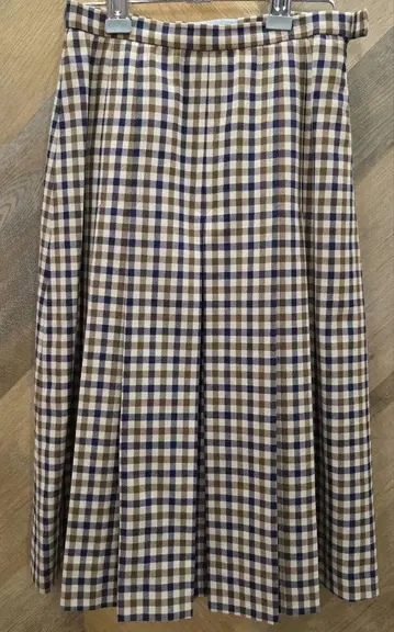 Aquascutum 아쿠아 스큐텀 체크 무늬 스커트 y09