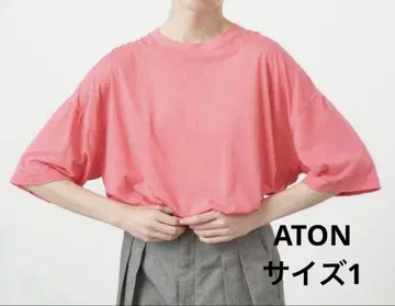 ATON 보이즈 핏 티셔츠 사이즈 1 핑크