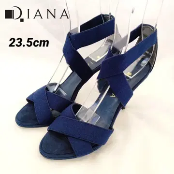 DIANA 다이애나 샌들 하이힐 스웨이드 네이비 23.5cm