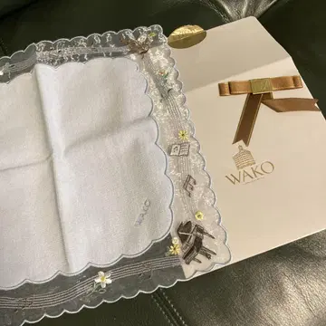 새상품 WAKO 악기 자수 타월 손수건