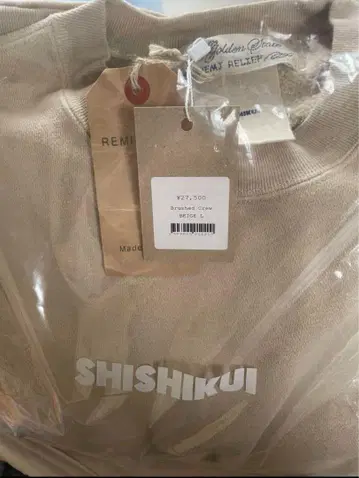택 포함 미사용 새상품 THE SHISHIKUI Brushed Crew