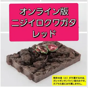 온라인판 니지이로사슴벌레 레드 수피 받침대 생물대도감 사슴벌레10