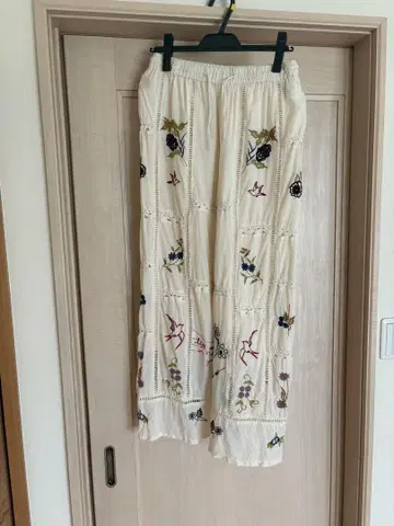 TODAYFUL Embroidery Patchwork 팬츠 에크루 38