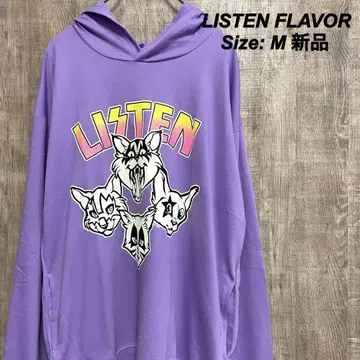 LISTEN FLAVOR 리슨플레이버 얇은 소재 후드티 M