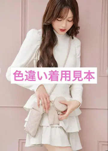 레이디 퀼팅 멀티 숄더 파우치 백 블랙
