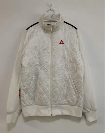 le coq sportif 퀼팅 점퍼 화이트/긴팔 LL