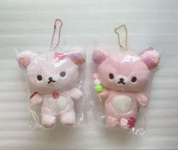 리락쿠마 코리락쿠마 매달린 봉제 인형 벚꽃 2개 세트