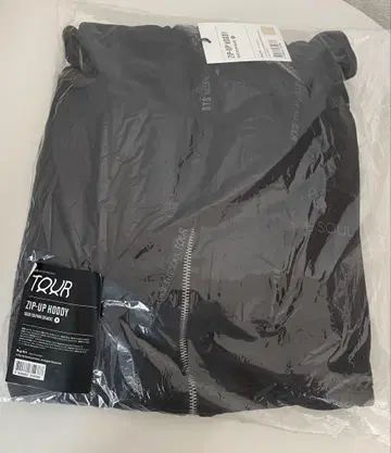 BTS MOS ZIP UP HOODY 블랙 M 사이즈