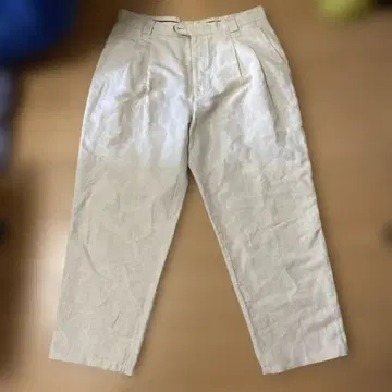 프랑스군 린넨 베이지 치노 팬츠