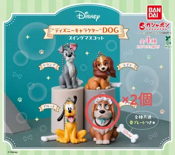 디즈니 캐릭터 DOG 스윙 마스코트 나나 피터팬 2세트