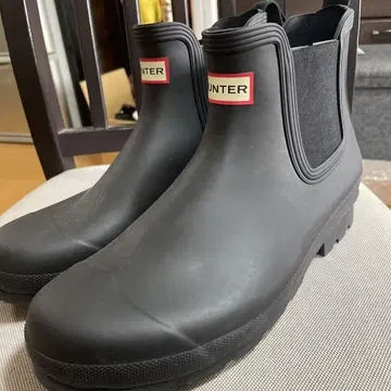 HUNTER 블랙 레인부츠