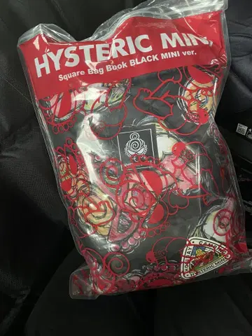 HYSTERIC MINI 스퀘어 백 북 히스미니 토트 블랙