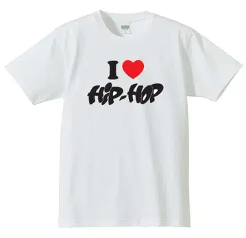 I HIP-HOP 반팔 티셔츠 화이트
