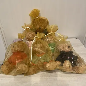 렉서스 오리지널 테디 베어 봉제인형 6개 세트
