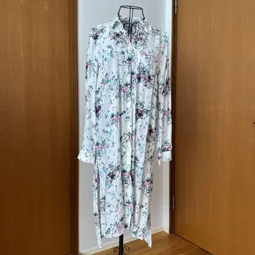 ZARA 꽃무늬 셔츠 원피스 (긴팔)