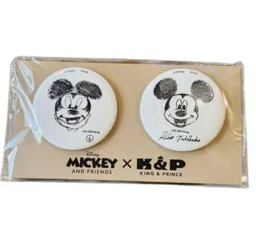 미키 x 킹프리 King & Prince 캔뱃지