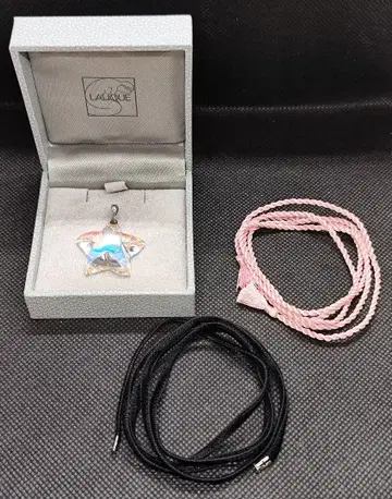 Lalique 라리크 실버 925 스타 별 크리스탈 펜던트