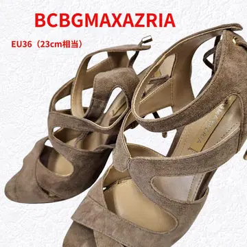 새상품급 BCBG 스웨이드풍 샌들 23cm 하이힐 파티에도