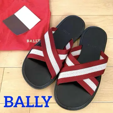 BALLY 발리 샌들 스트라이프 캔버스