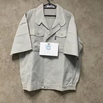 XEBEC 공장 여름 반팔 블루종 시원한 LL 작업복 쇼와 레트로 락