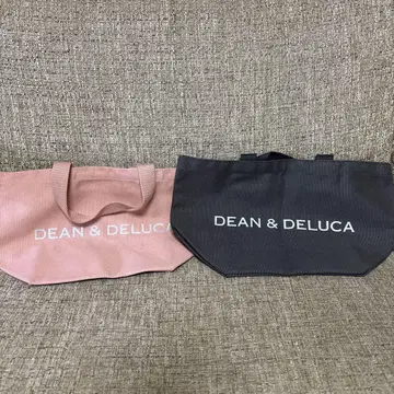 DEAN&DELUCA 채리티 토트 코랄 다크 브라운