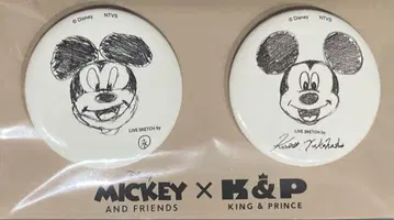 미키 x 킹프리 King & Prince 캔뱃지