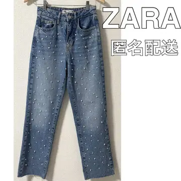 [익명] ZARA 펄 데님 EUR34 자라 청바지 프레이드 헴