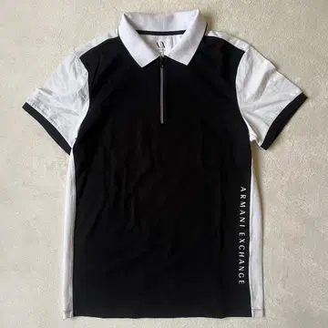 ARMANI EXCHANGE 아르마니 익스체인지 M 피케 셔츠 블랙