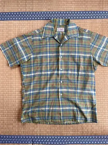 60s TOWNCRAFT 반팔 셔츠 마드라스