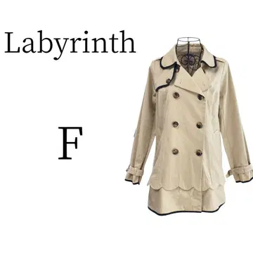 새상품급 Labyrinth 라비린스 베이지 롱 코트