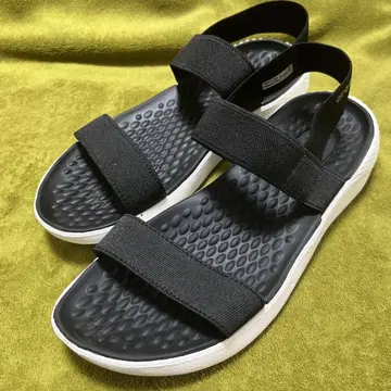 crocs 블랙 스포츠 샌들