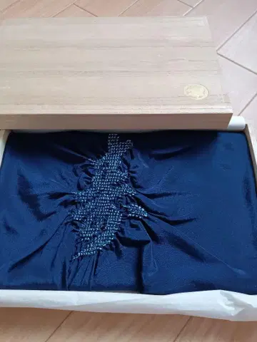 보자기 코토부키 시보리 염색 다크 네이비 마츠자카야 문장 실크 H4