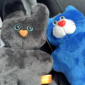 mojojojo 마스코트 봉제 인형 3 파랑 고양이 블랙 토끼