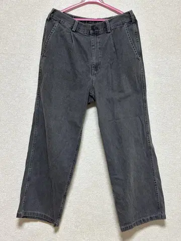 데님 배기 슬랙스(기장 표시 사이즈 68.0~72.0cm)(셋업 가능)