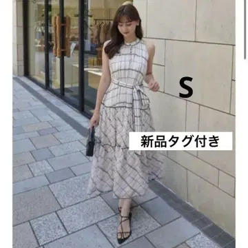 Anduze Belted Check Dress