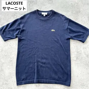 LACOSTE BEAMS 라코스테 썸머 니트 반팔 니트 네이비 2