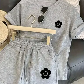 MARY QUANT 모티브 T셔츠 룸웨어 셋업