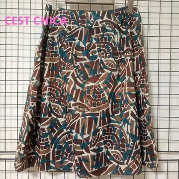 CEST CHICA w78 코튼 플레어 스커트