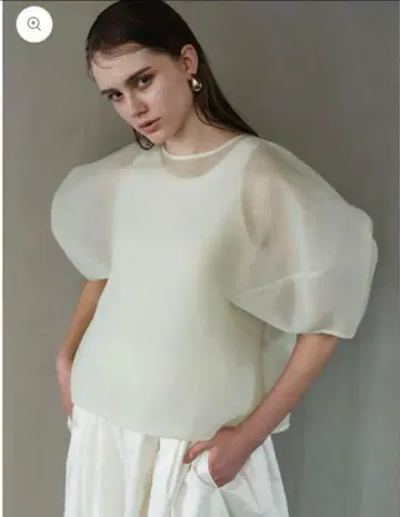 liten Sheer Sculpture Tops mint