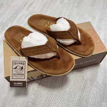 ISLAND SLIPPER 브라운 박스 포함 28cm 레어 색상
