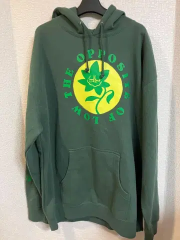 HUF 하프 풀오버 후드티 그린 XL 택 포함 후디
