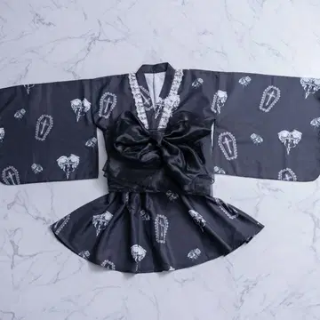 Palelfy 프린세스 유카타 세트 블랙