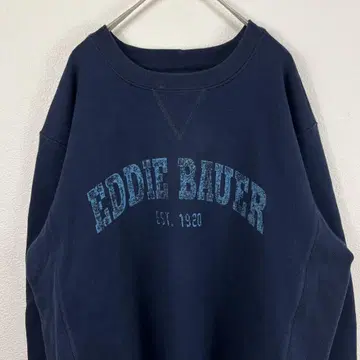 USA 구제 의류 eddie bauer 에디 바우어 맨투맨 네이비