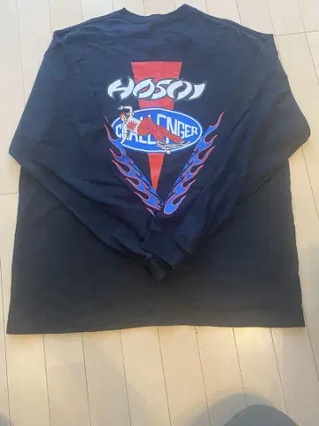 Hosoi Challenger 프레임 디자인 티셔츠 L 사이즈
