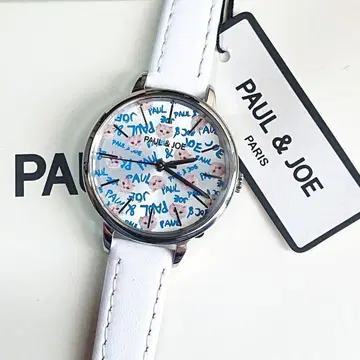 미사용 PAUL&JOE 누넷 아날로그 손목시계 고양이 고양이