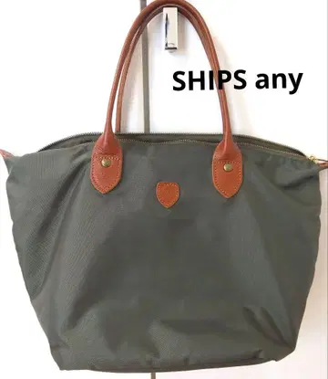 SHIPS any 토트백 카키